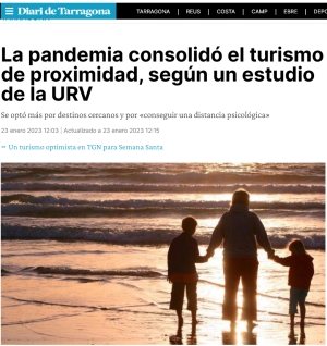 23/01/2023 La pandemia ha consolidado el modelo de turismo cerca de casa