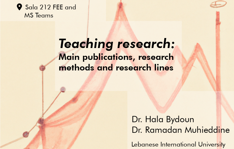 Teaching research: main publications, research methods and research lines 