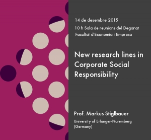 Seminar &quot;New research lines in Corporate Social Responsibility&quot;